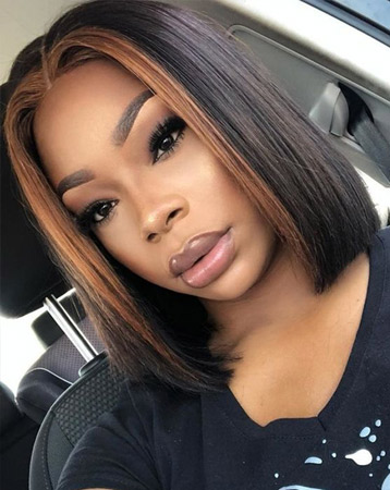 Blunt bob hairstyle