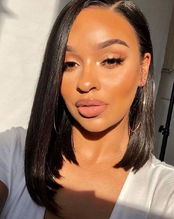 Blunt bob hairstyle