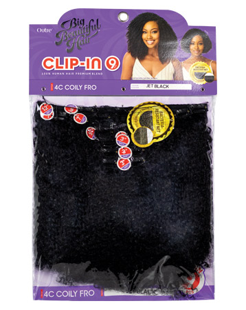 Big Beautiful Hair Clip-In Coily Fro 10”