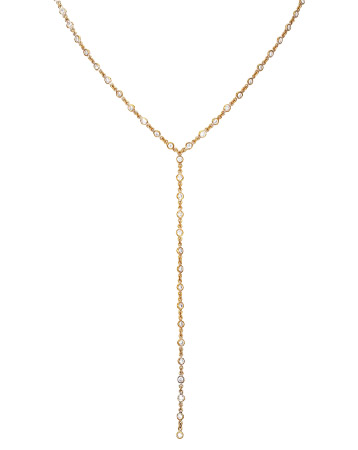 SEOL +, gold studded necklace,