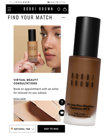 Bobbi Brown virtual beauty consultations