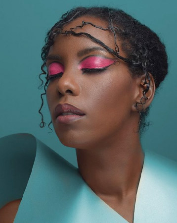 Pink eyeshadow