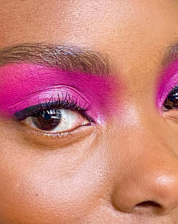 Pink eyeshadow