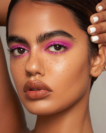 Pink eyeshadow