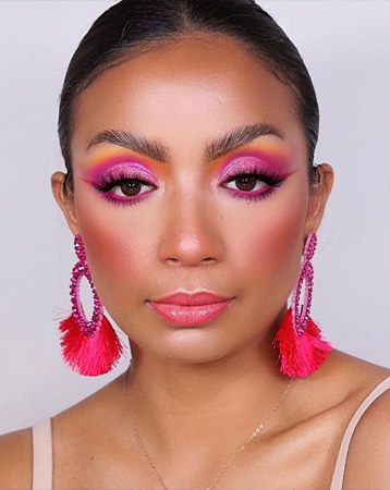 Pink eyeshadow
