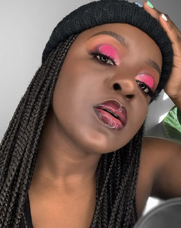 Pink eyeshadow