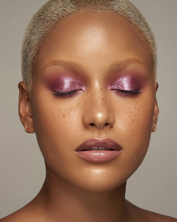 Pink eyeshadow