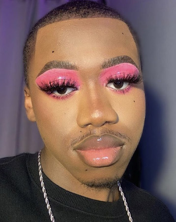 Pink eyeshadow