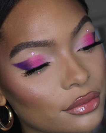 Pink eyeshadow