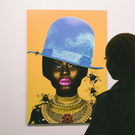 I Can't Be Stung By You (Blue) A2 Giclee Print by Chinakwe