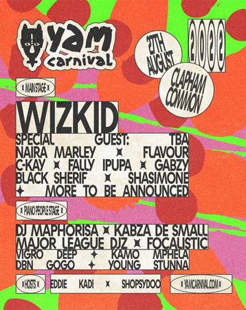 Yam festival lineup