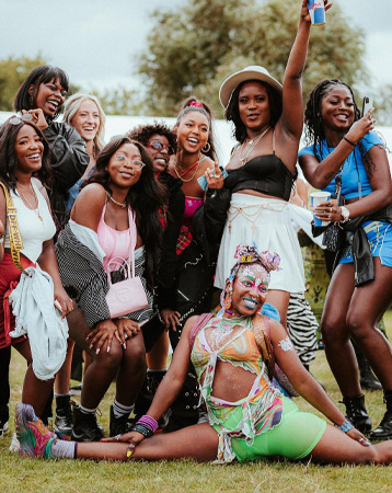 Yam festival goers