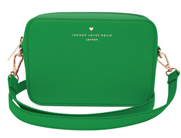 Johnny Loves Rosie Green Carry Crossbody Bag