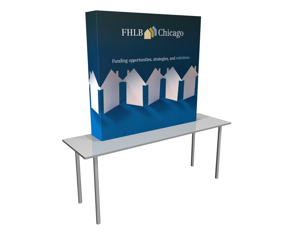 OneFabric 6ft Flat Tabletop Display Trade Show Booth Display