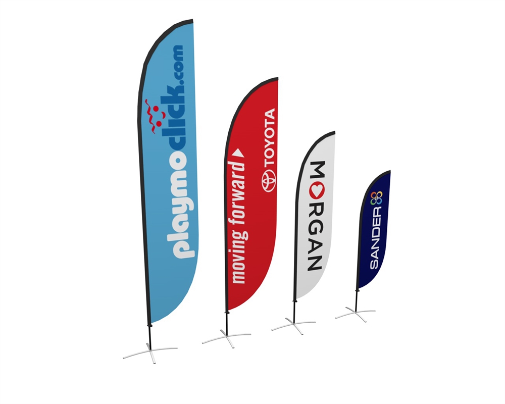zoom flex feather flag outdoor event display banner graphic