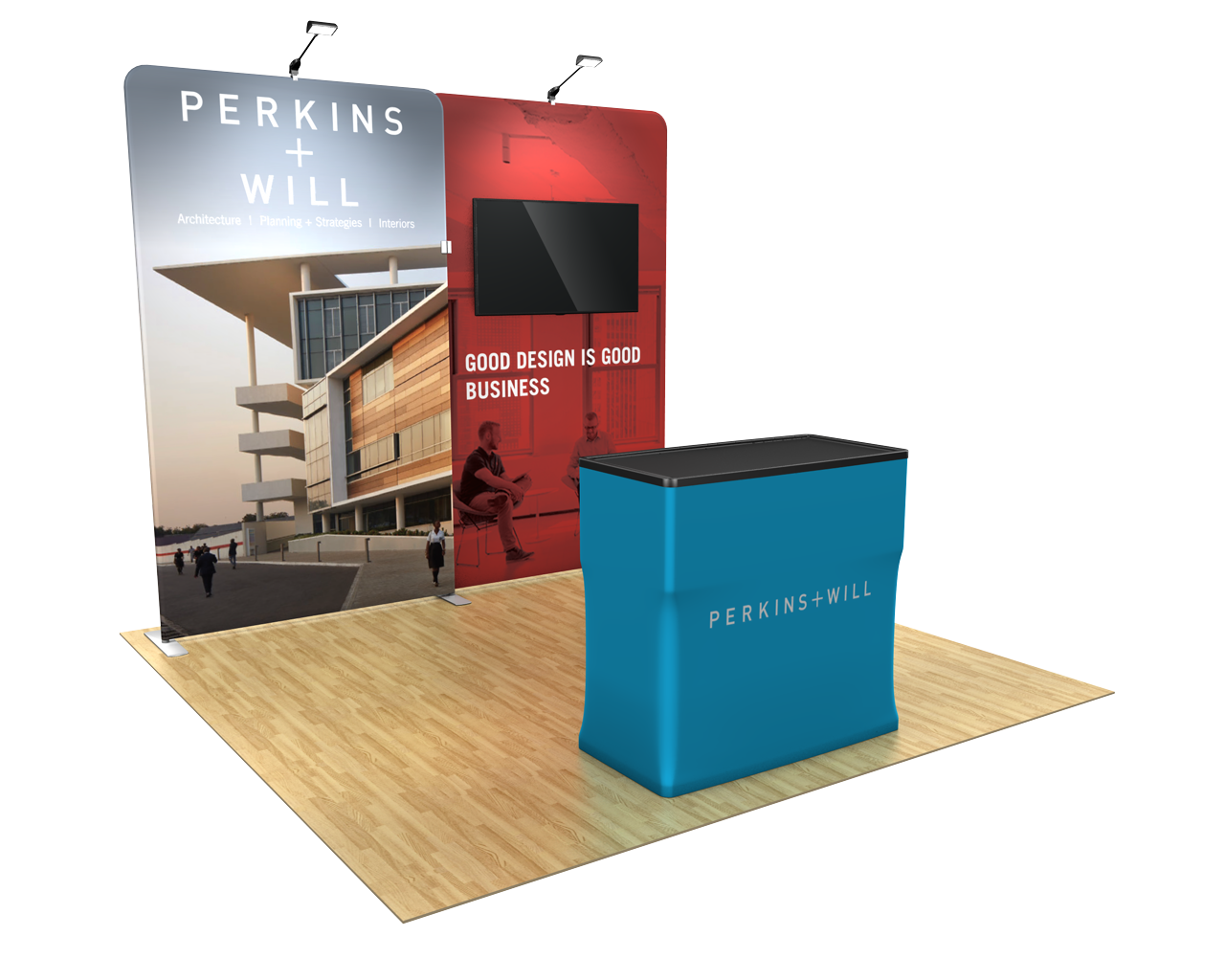 Waveline Media 10ft Trade Show Display Kit 10.04 Exhibit Booth