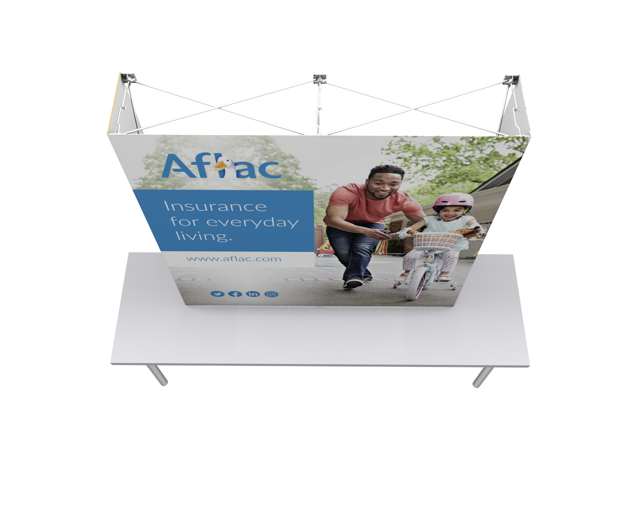 OneFabric 6ft Flat Tabletop Display Trade Show Booth Display