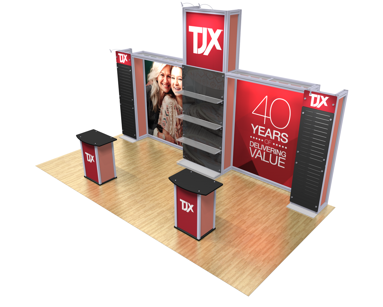 XVline Modular Kit 20.07 10x20 display Side View