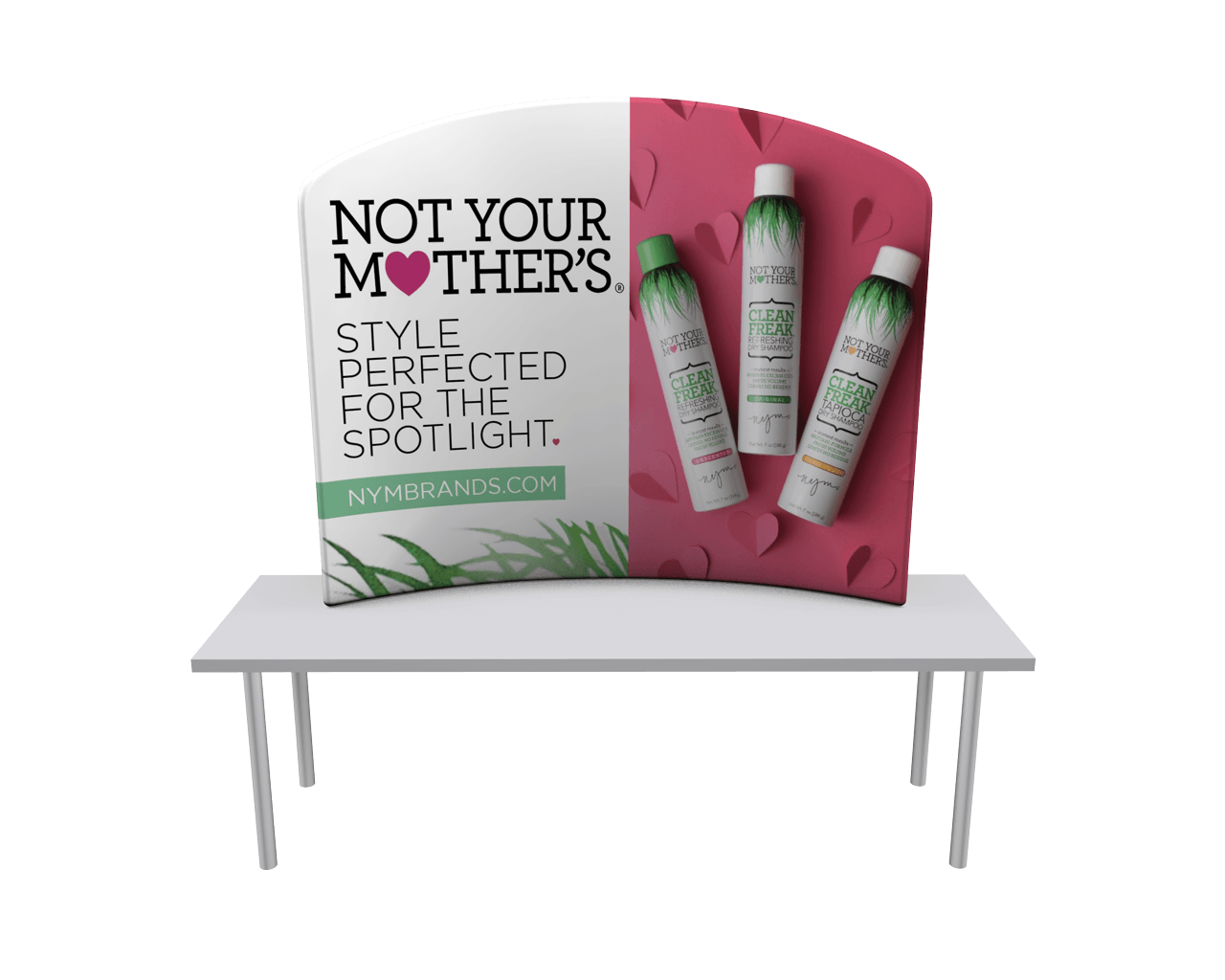 Waveline 6ft Tabletop Display Trade Show Booth Display MODdisplays