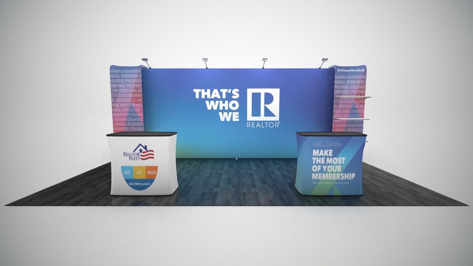 Northwest Arkansas Board of Realtors 10x20 Wavline Display Kit