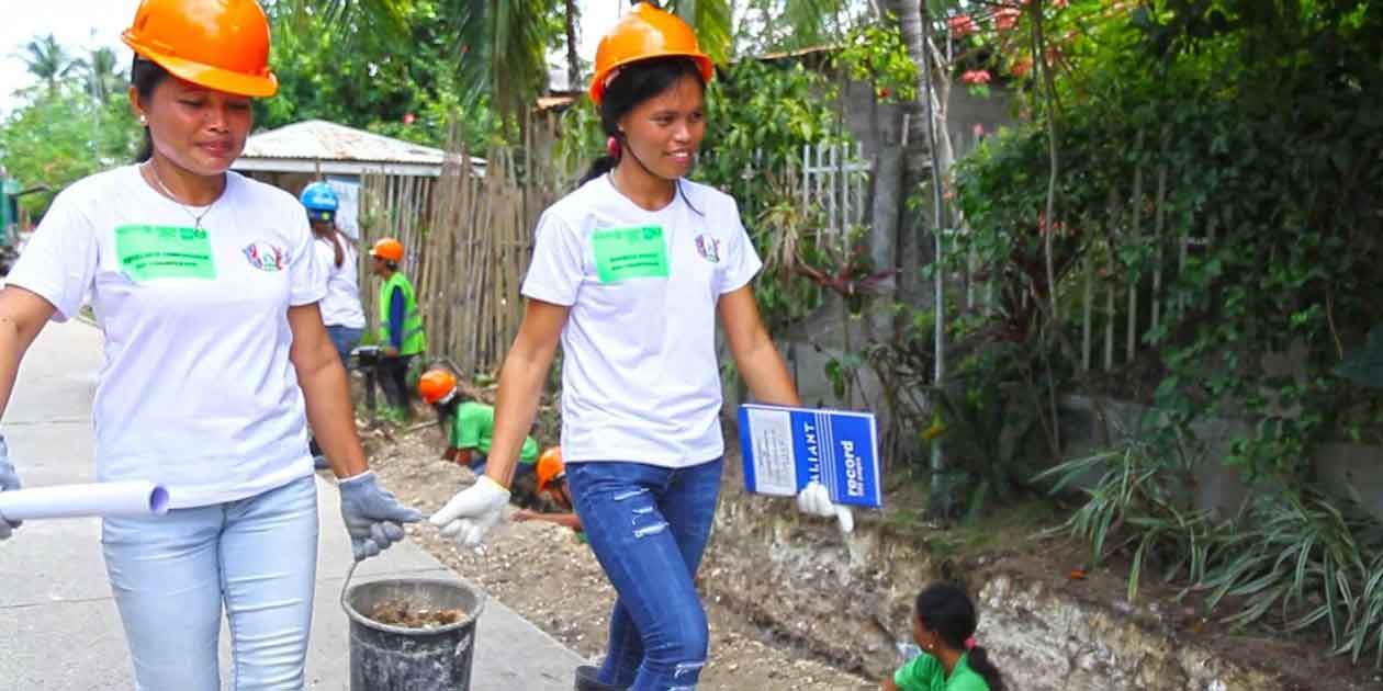 Community-driven projects such as this drainage project in Cebu, Philippines help promote transparency.