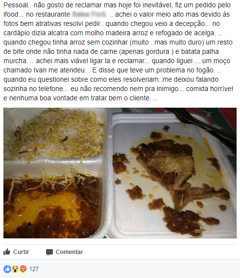 Post de reclamação 