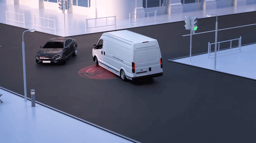 3D rendering of a near-collision