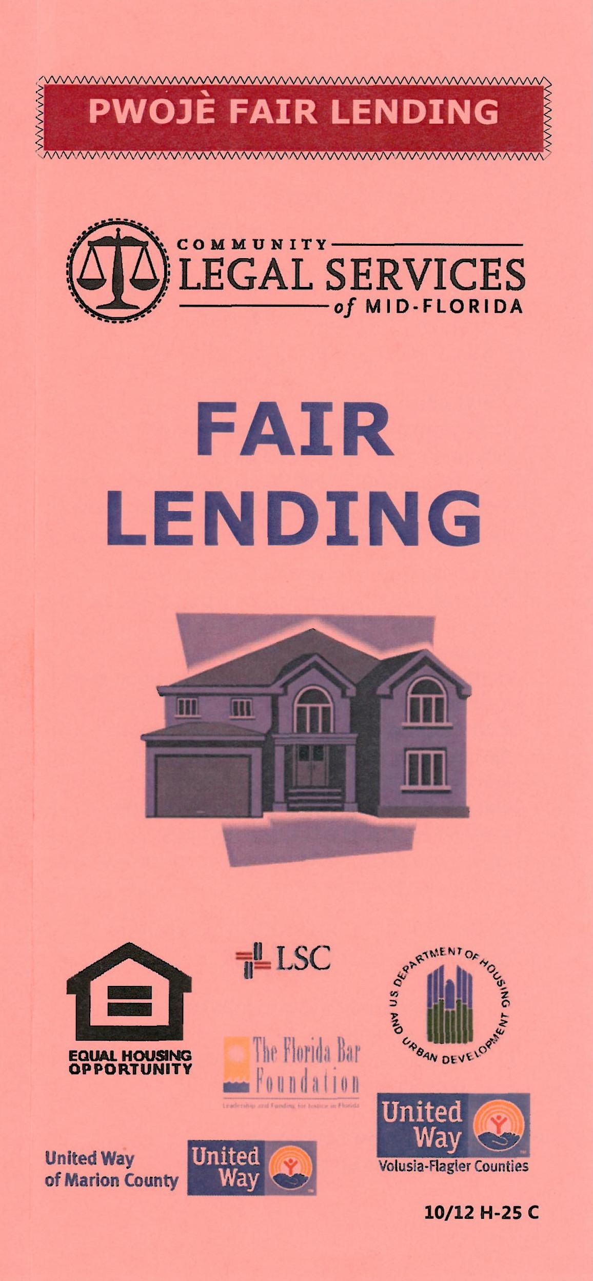 Pwoje Fair Lending