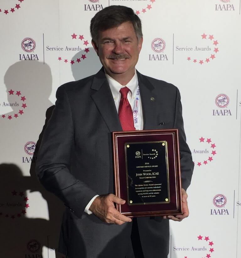 John Wood, CEO of Sally Corporation, received the IAAPA Lifetime Service Award