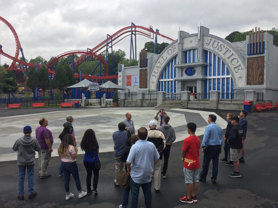 Sally Corp at Six Flags Justice League