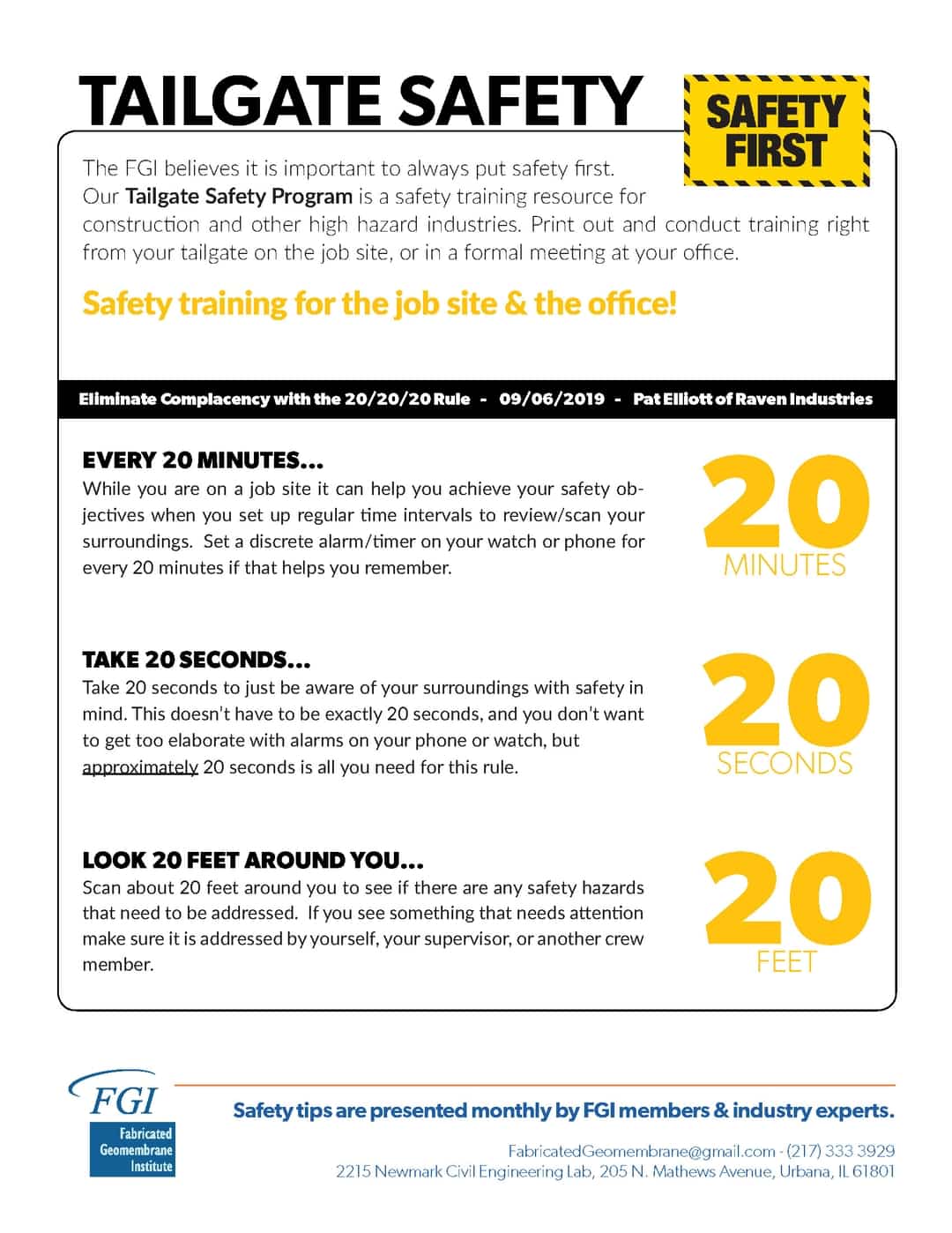 Tailgate Safety Program