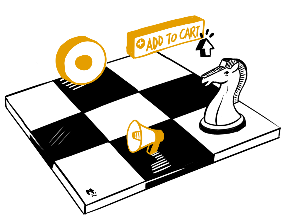 Nendo's digital services illustration