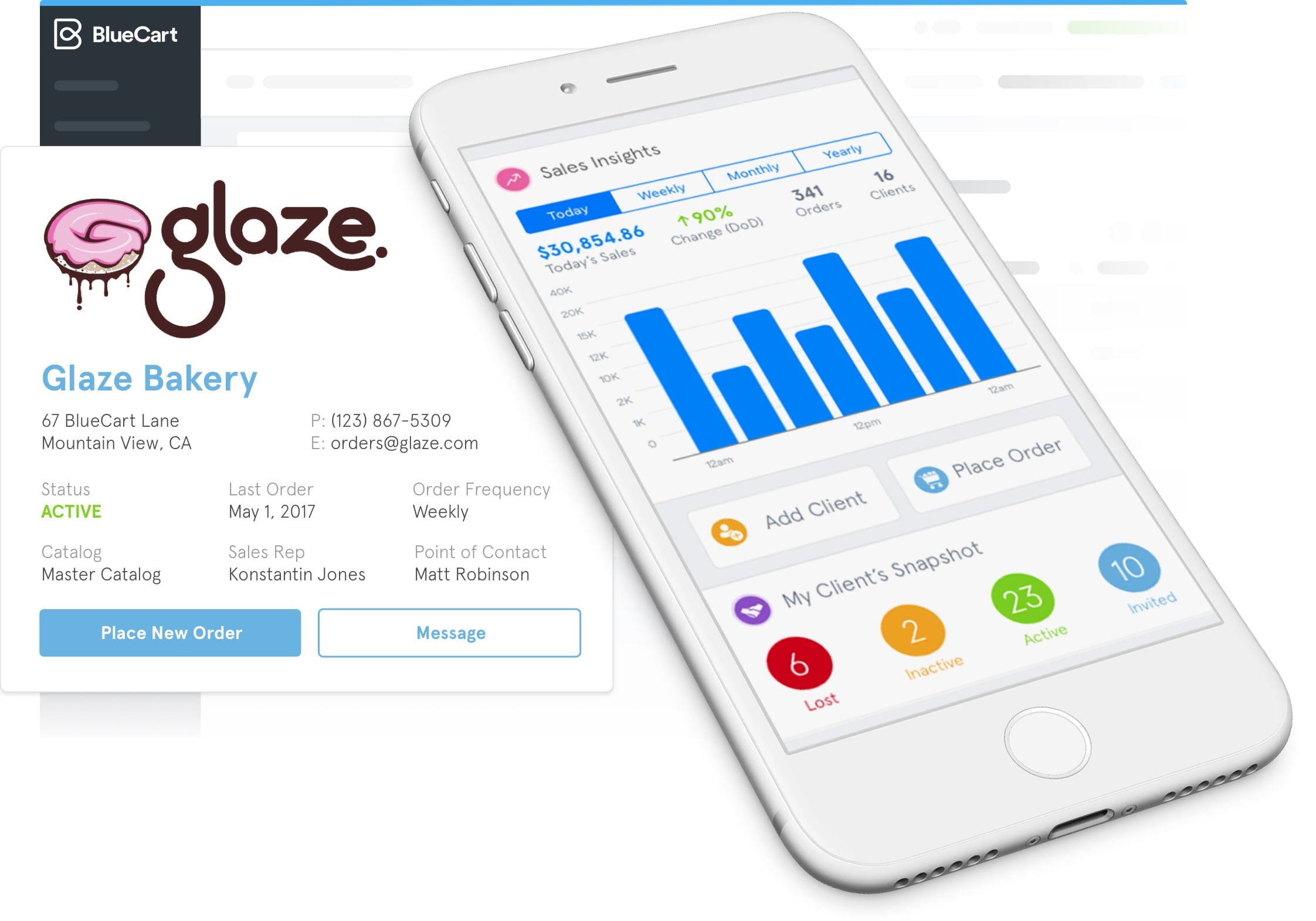 Sales Rep App for Wholesale Food Distributors