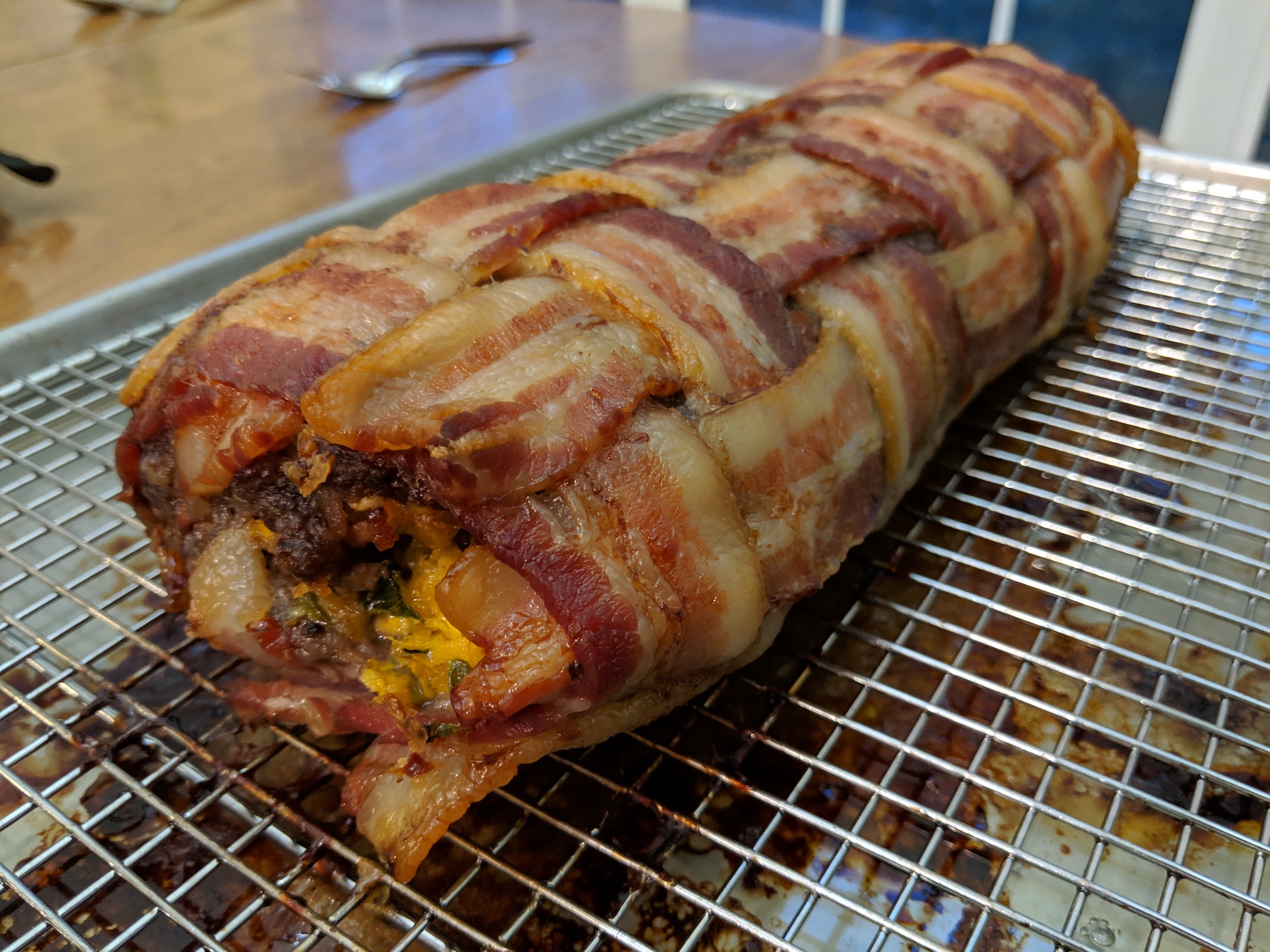 The Breakfast Bacon Explosion