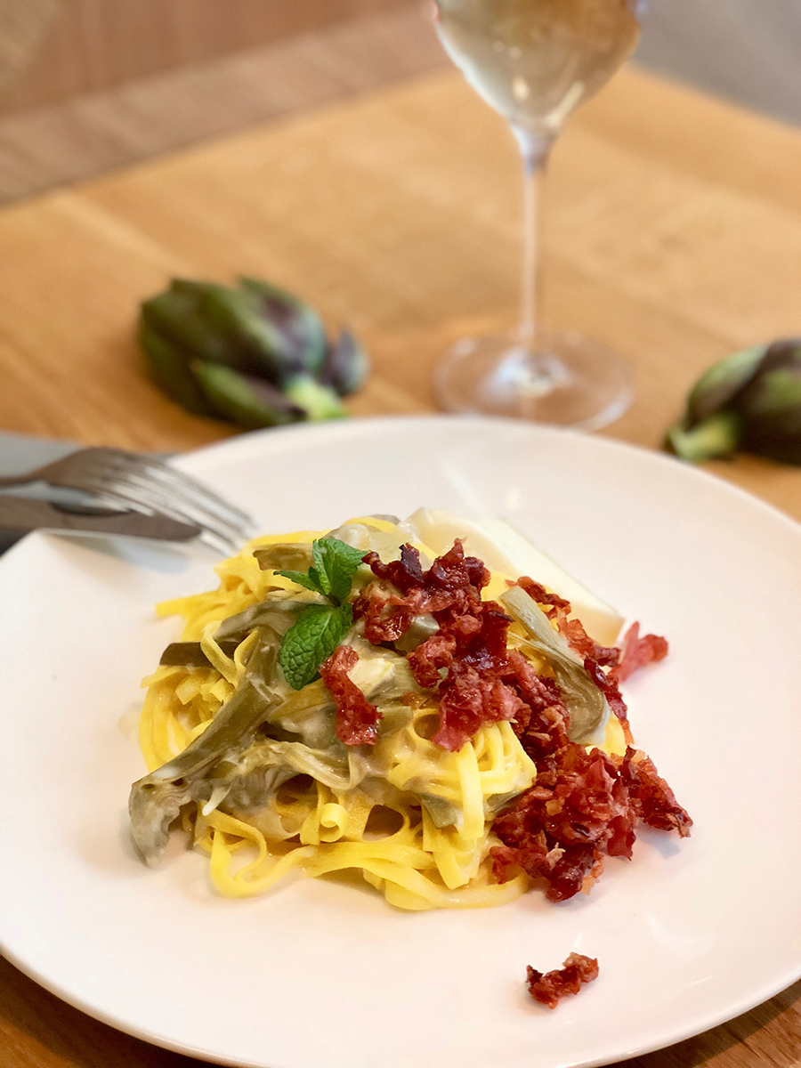 Pasta con Carciofi