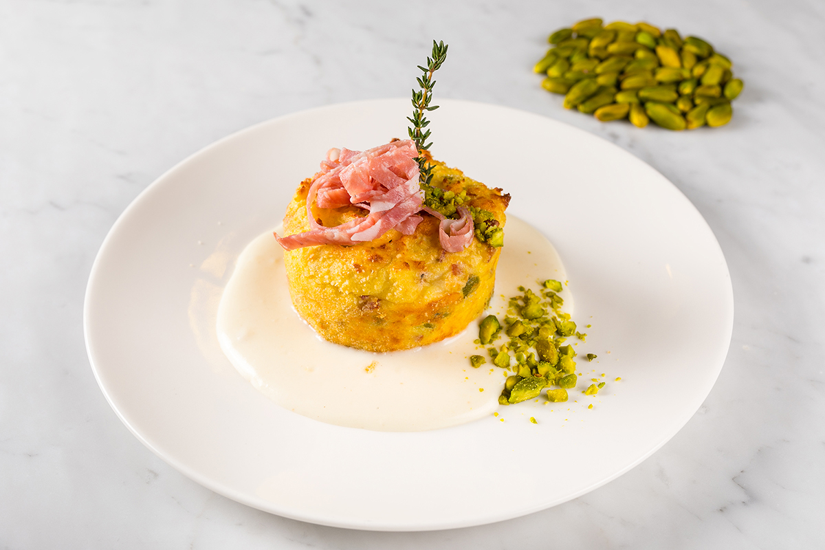 Tortino con Pistacchio Verde di Bronte DOP