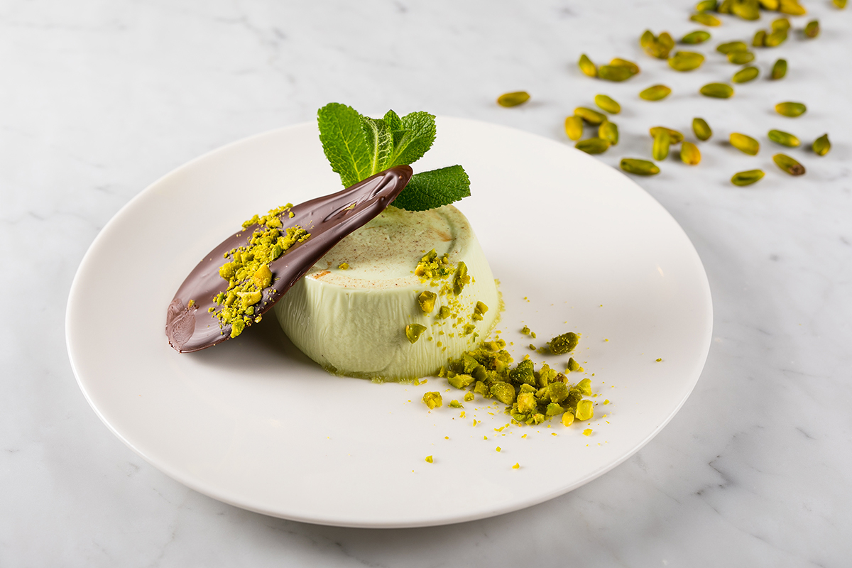 Panna Cotta con Pistacchio Verde di Bronte DOP
