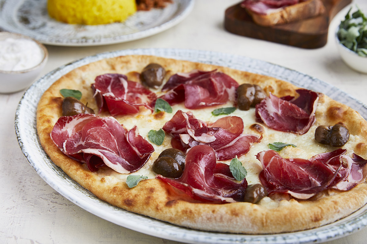 Pizza with Wild Boar Ham