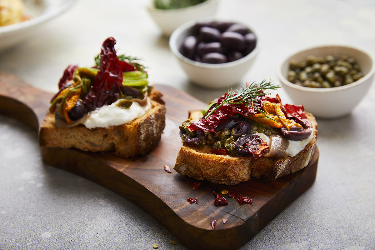 Crostini with Crusco Pepper from Senise IGP