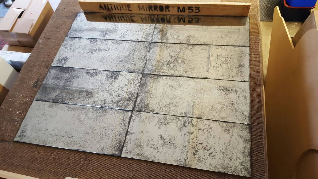 Toughened Original Vintage Antique Mirror Glass Panels