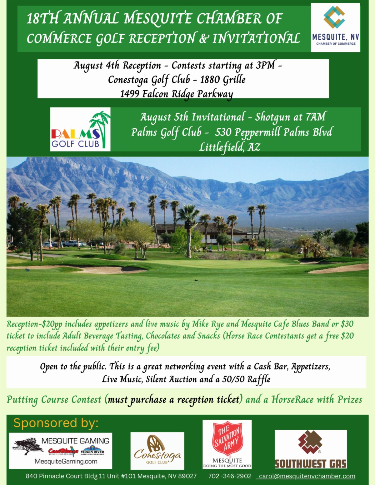 Mesquite Chamber of Commerce - 18th Annual Golf Tournament - Aug 05 ...