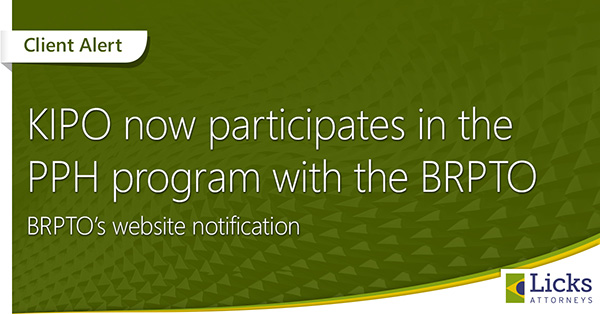 KIPO now participates in the PPH program with the BRPTO