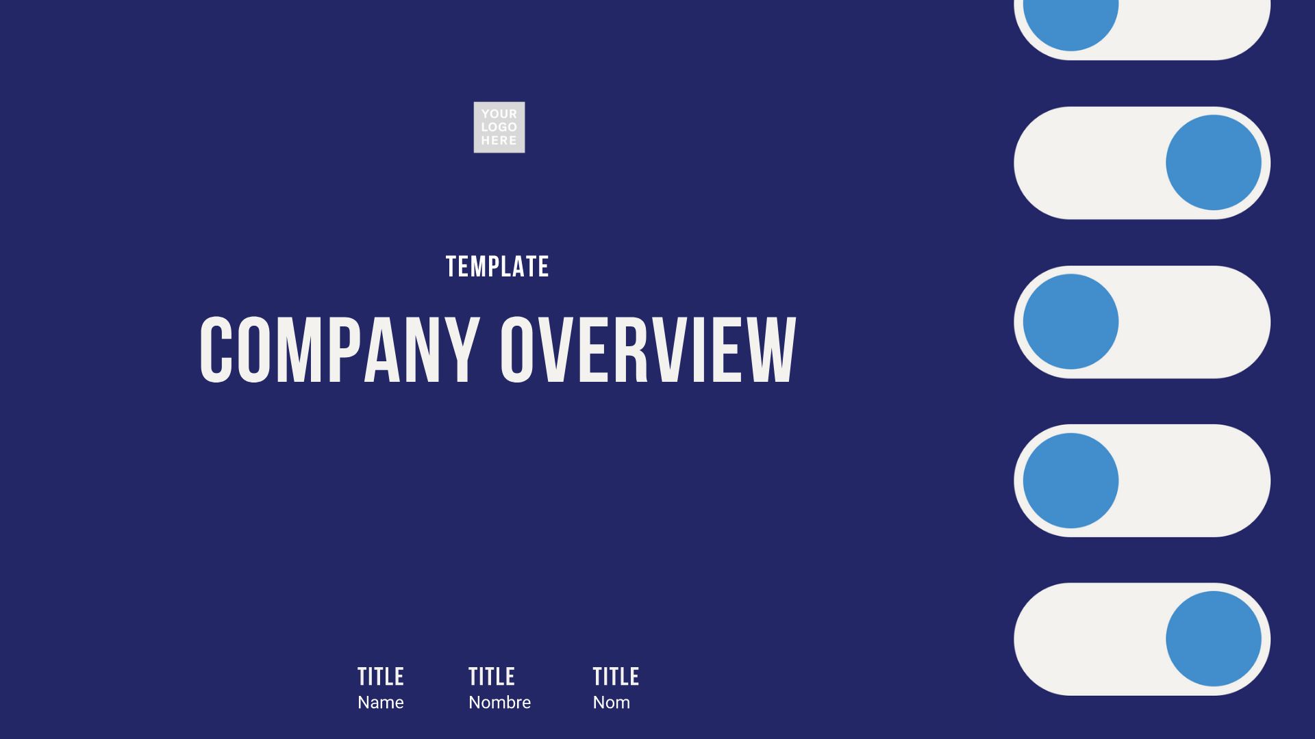 Company Overview Presentation Template