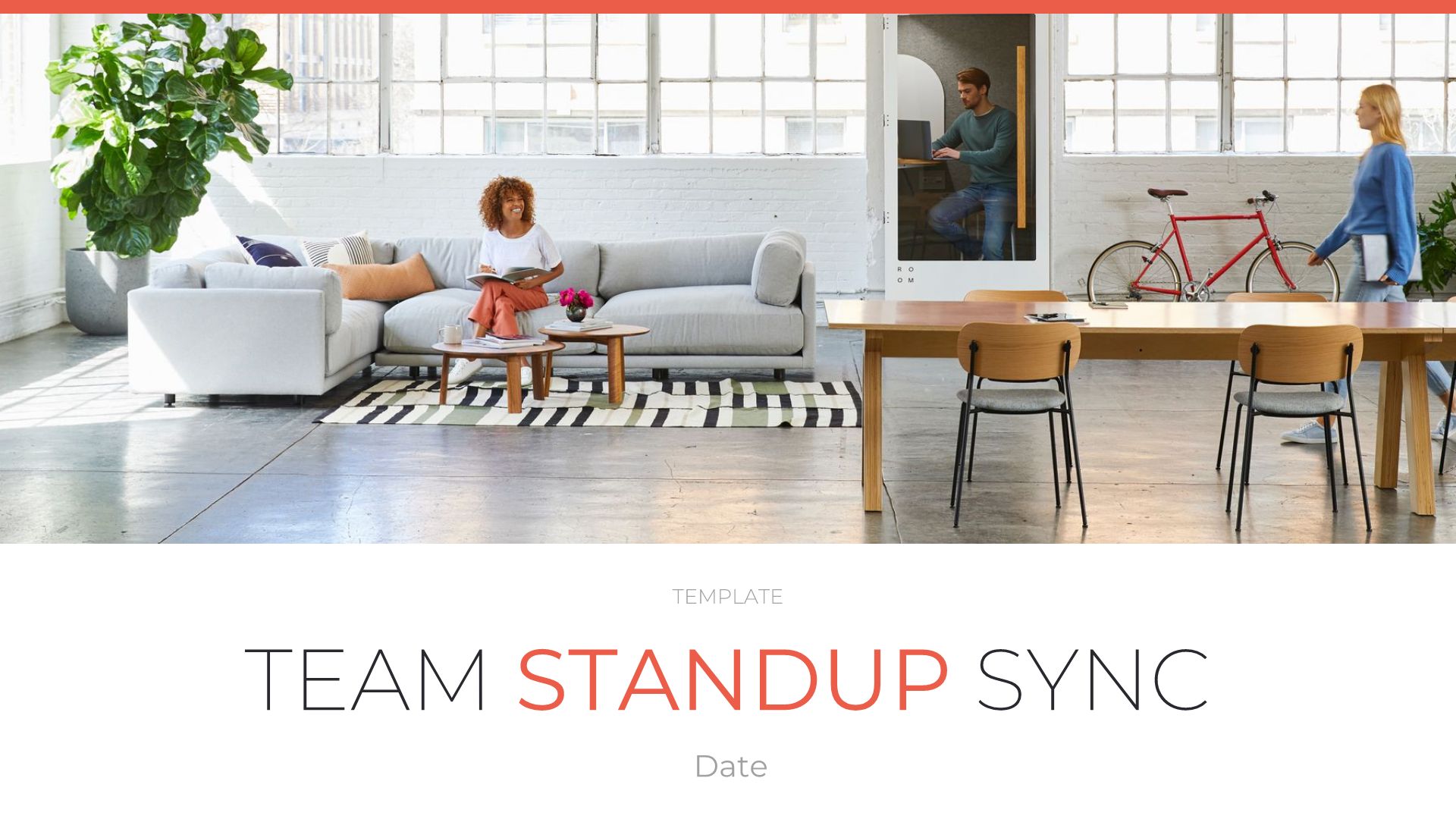 how to start master thesis presentation Team Stand Up Template