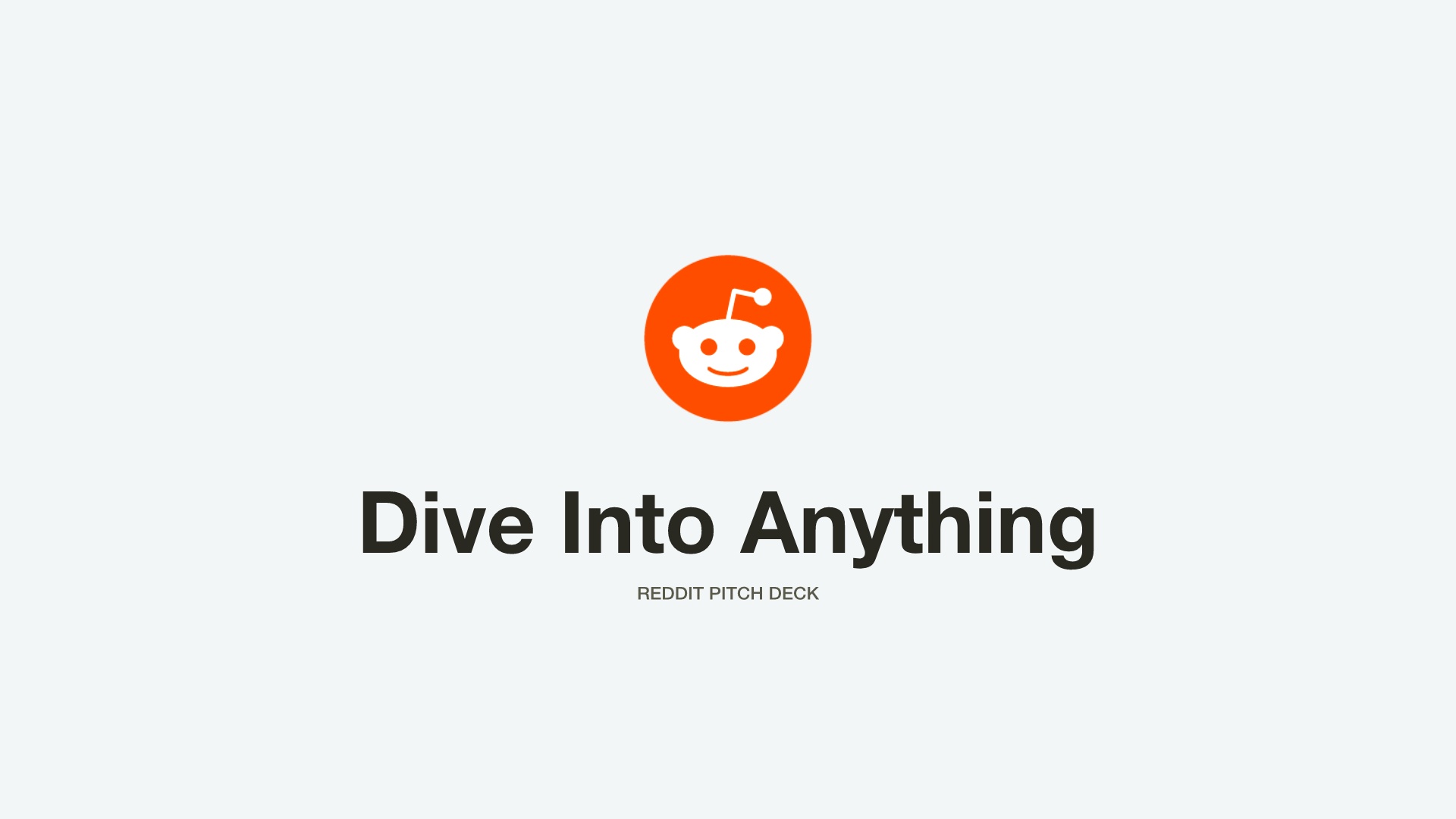 Dive into anything - Reddit