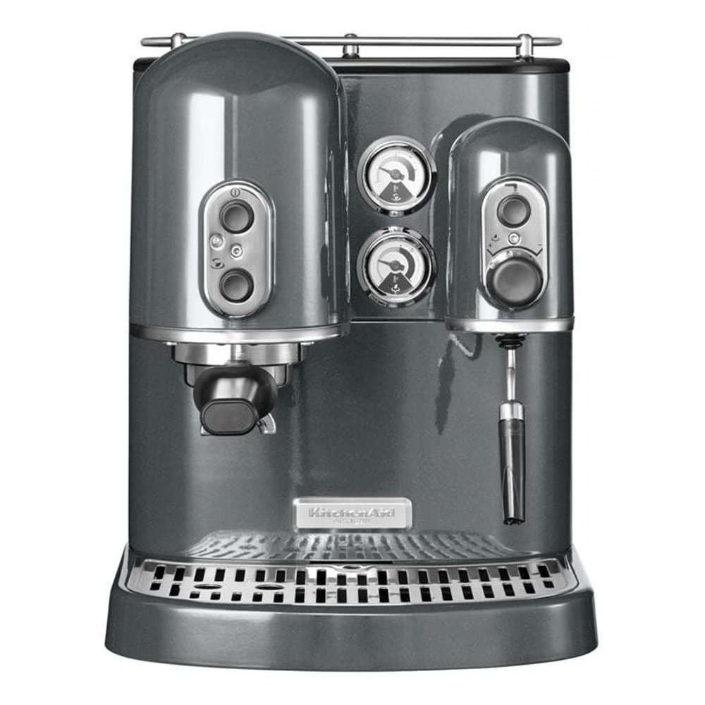 Кофеварка рожковая KitchenAid 5KES2102.S цвет серебряный фото вид спереди