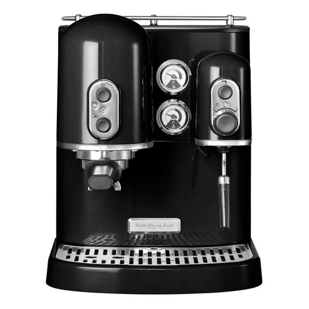 Кофеварка рожковая KitchenAid 5KES2102.B цвет черный фото вид спереди