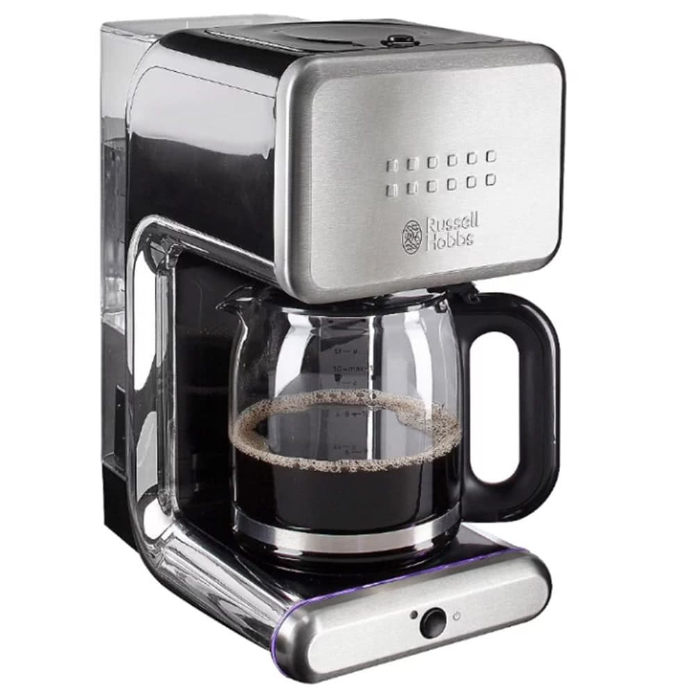 Кофеварка Russell Hobbs 20180-56 цвет серебристый фото вид спереди