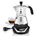 Кофеварка Bialetti Moka timer 3 цвет серебристый фото спереди