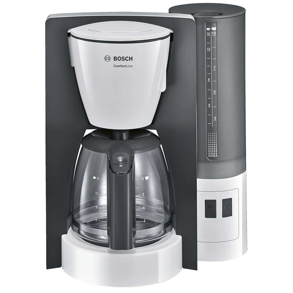Кофеварка Bosch ComfortLine TKA 6A041 цвет белый фото вид спереди